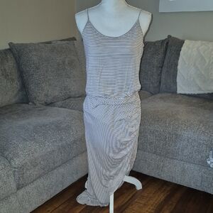 New York & Co Striped Maxi Dress